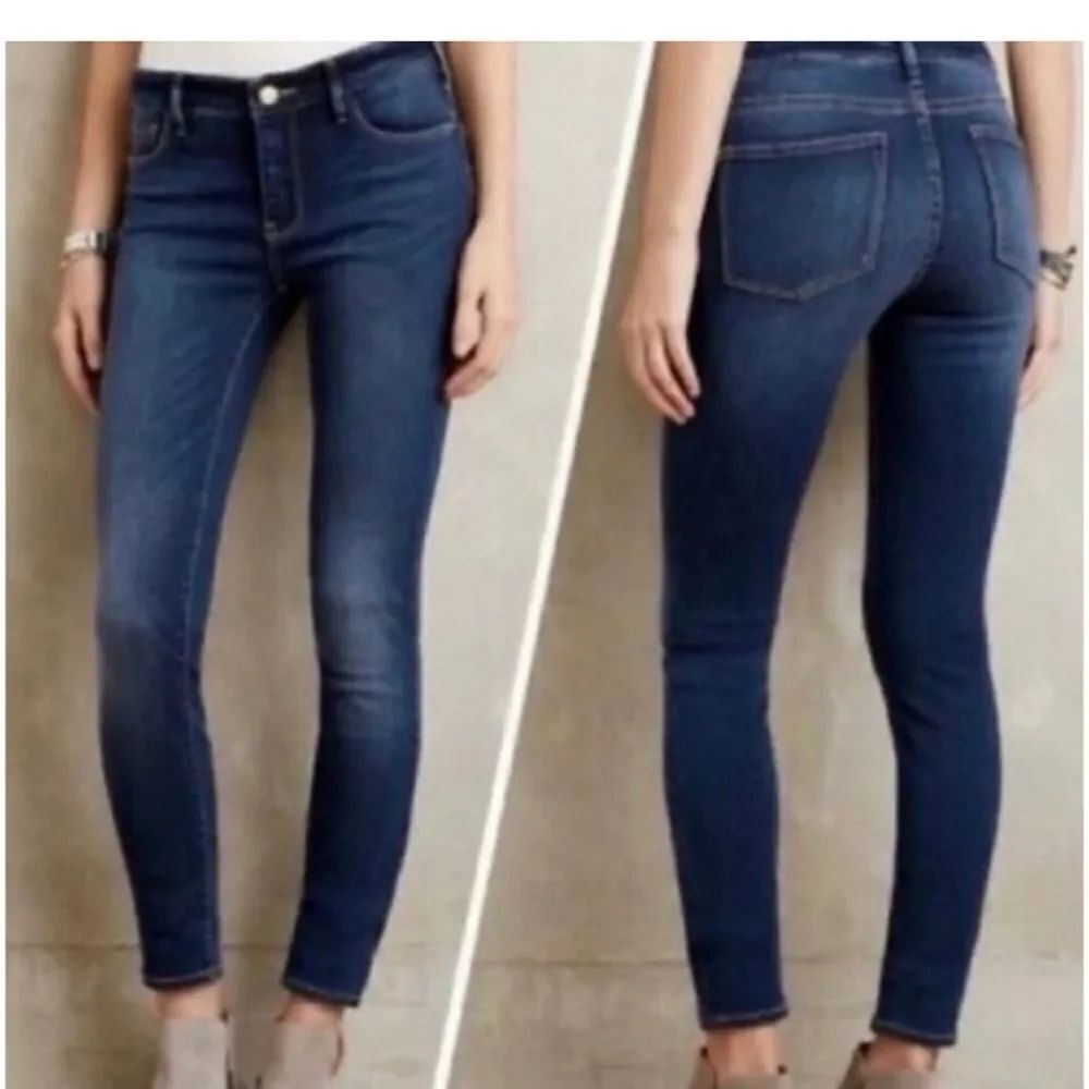 ANTHROPOLOGIE PILCRO FIT SERIF BLUE JEANS SIZE 28